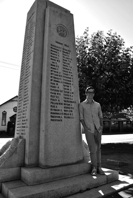Pierce Smith at the Chilliwack Cenotaph