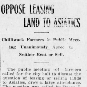 Chilliwack Progress Newspaper Clipping, January 17, 1918. Page 1.