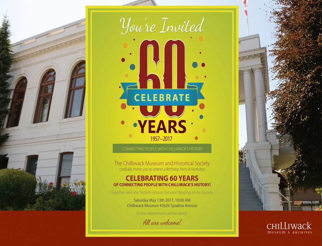 Come celebrate with us! 60th Birthday Party - Saturday May 13th @ 1pm. Everyone's invited! 