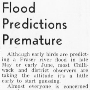 Chilliwack Progress Newspaper Clipping, April 21, 1948, page 5.